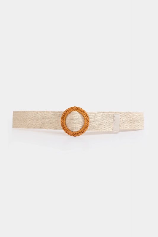Elasticated Faux-Straw Belt - Cougar Clothing