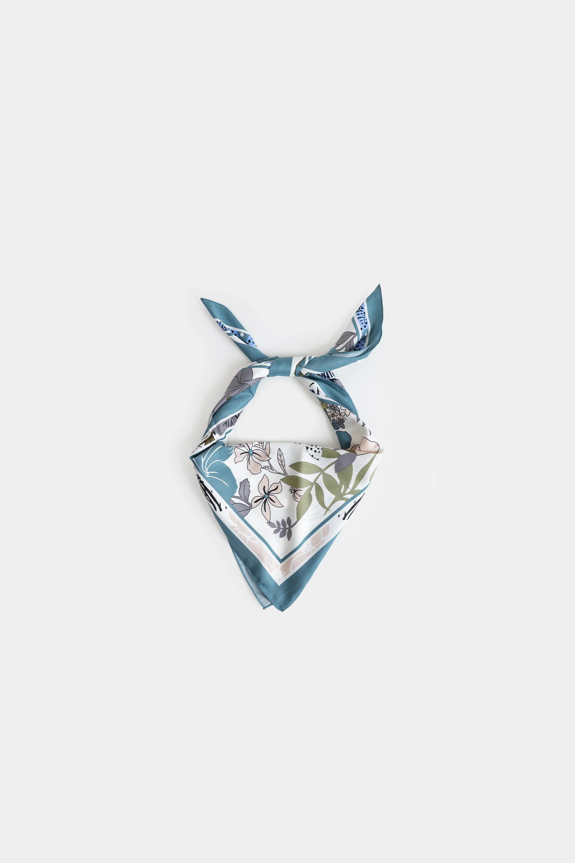 Floral Print Silk Scarf - Cougar Clothing