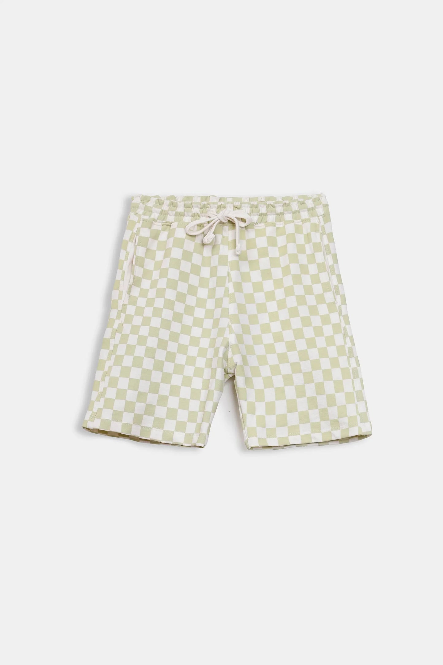 Checkered Terry Shorts - Cougar Clothing