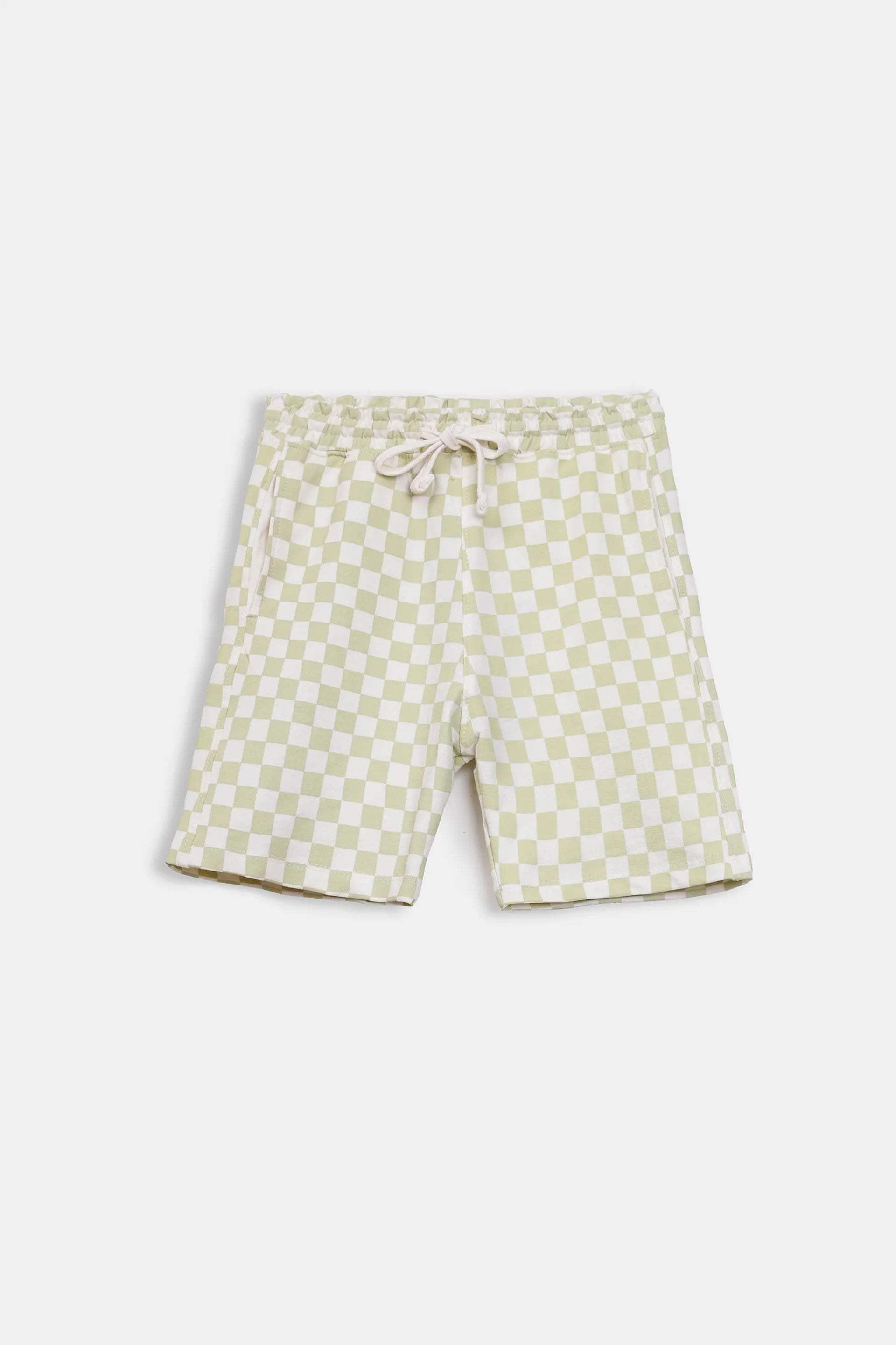 Checkered Terry Shorts - Cougar Clothing