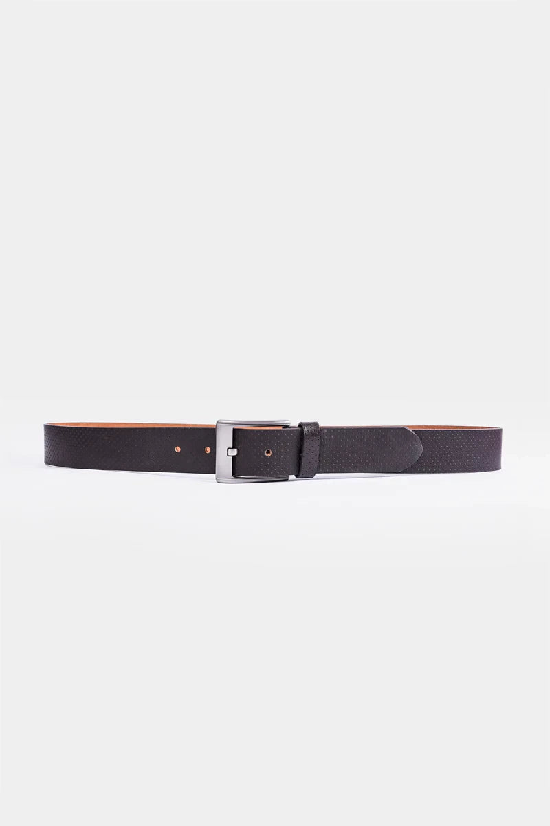 Textured Leather Belt
