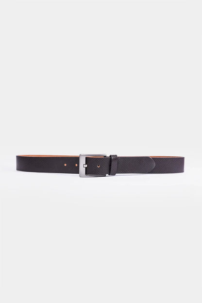 Textured Leather Belt