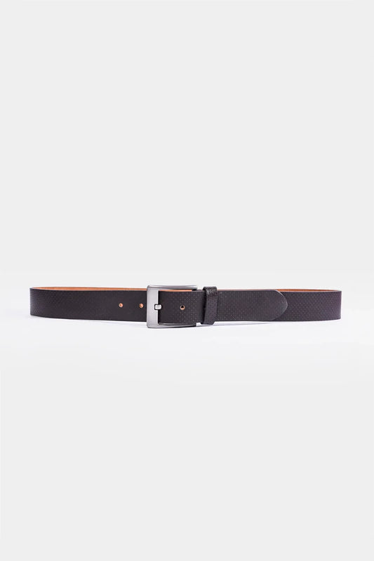 Textured Leather Belt