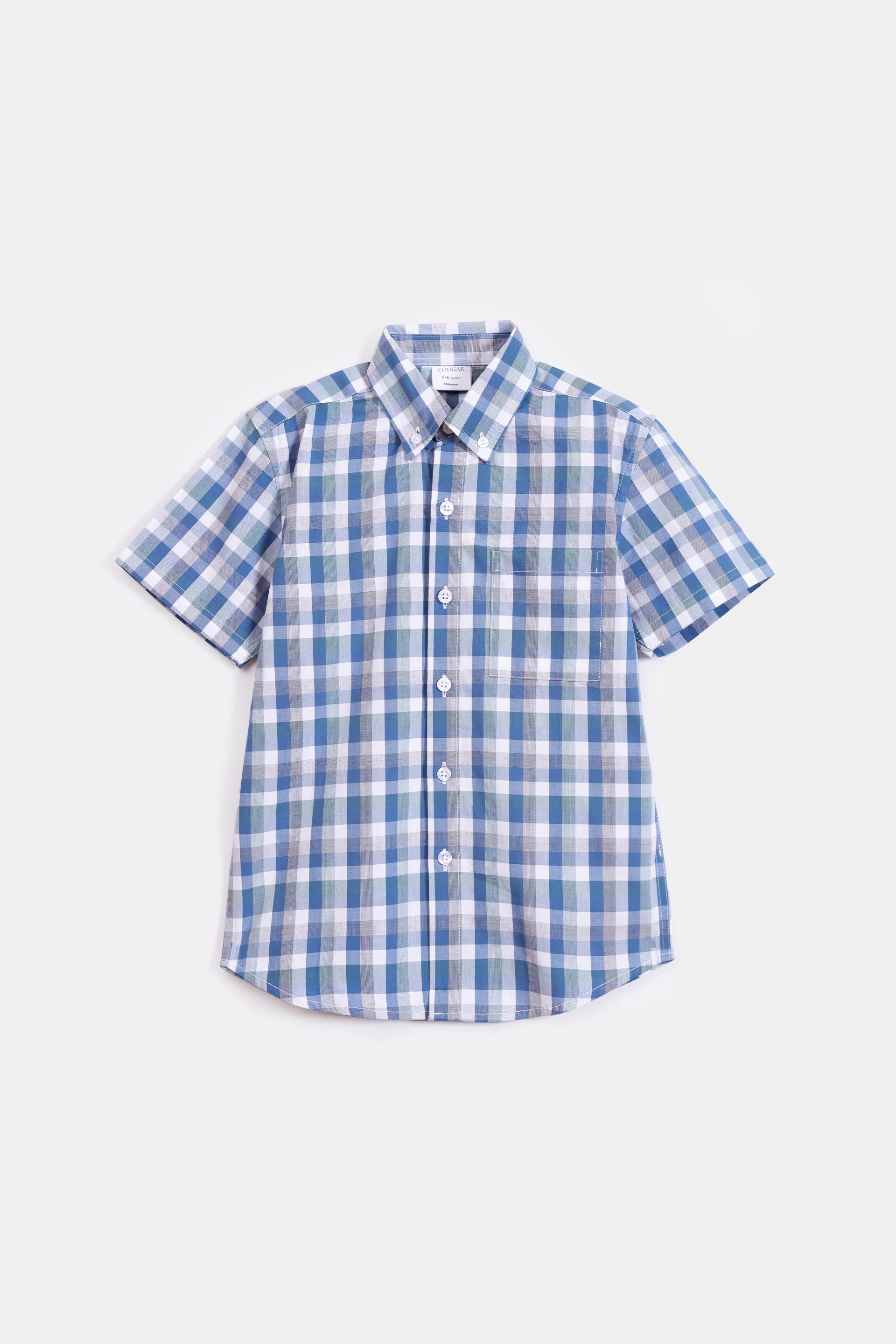 Button Down Checkered Shirt - Cougar Clothing