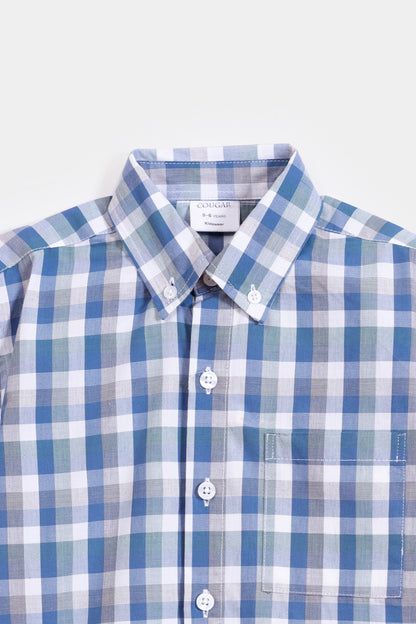 Button Down Checkered Shirt - Cougar Clothing