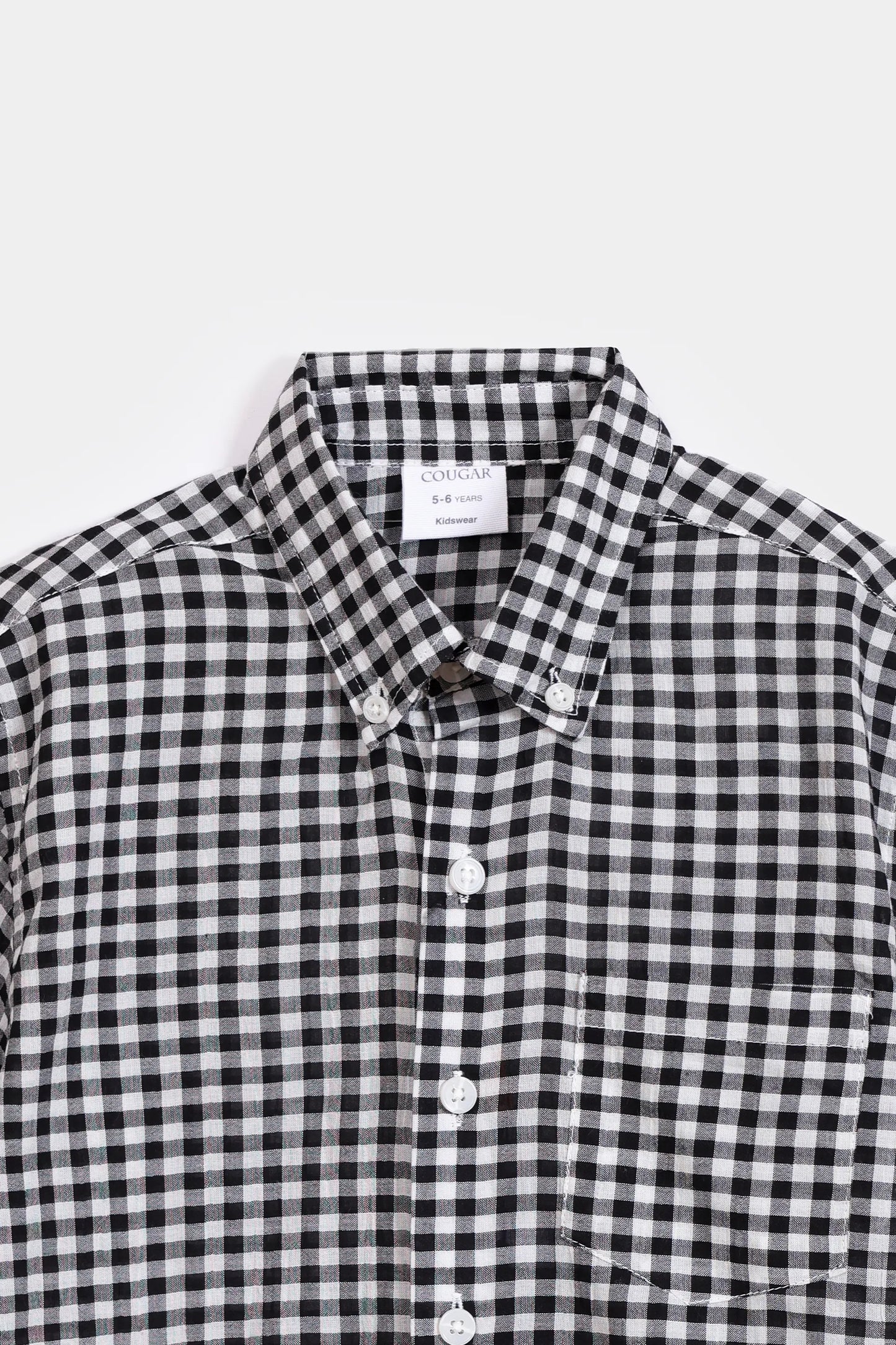 Button Down Checkered Shirt - Cougar Clothing