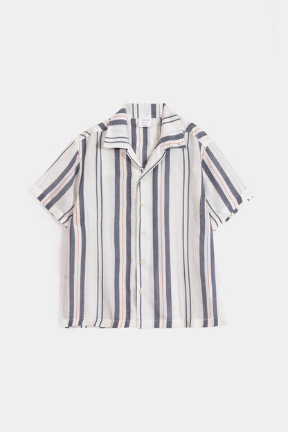 Resort Collar Striped Shirt - Cougar Clothing