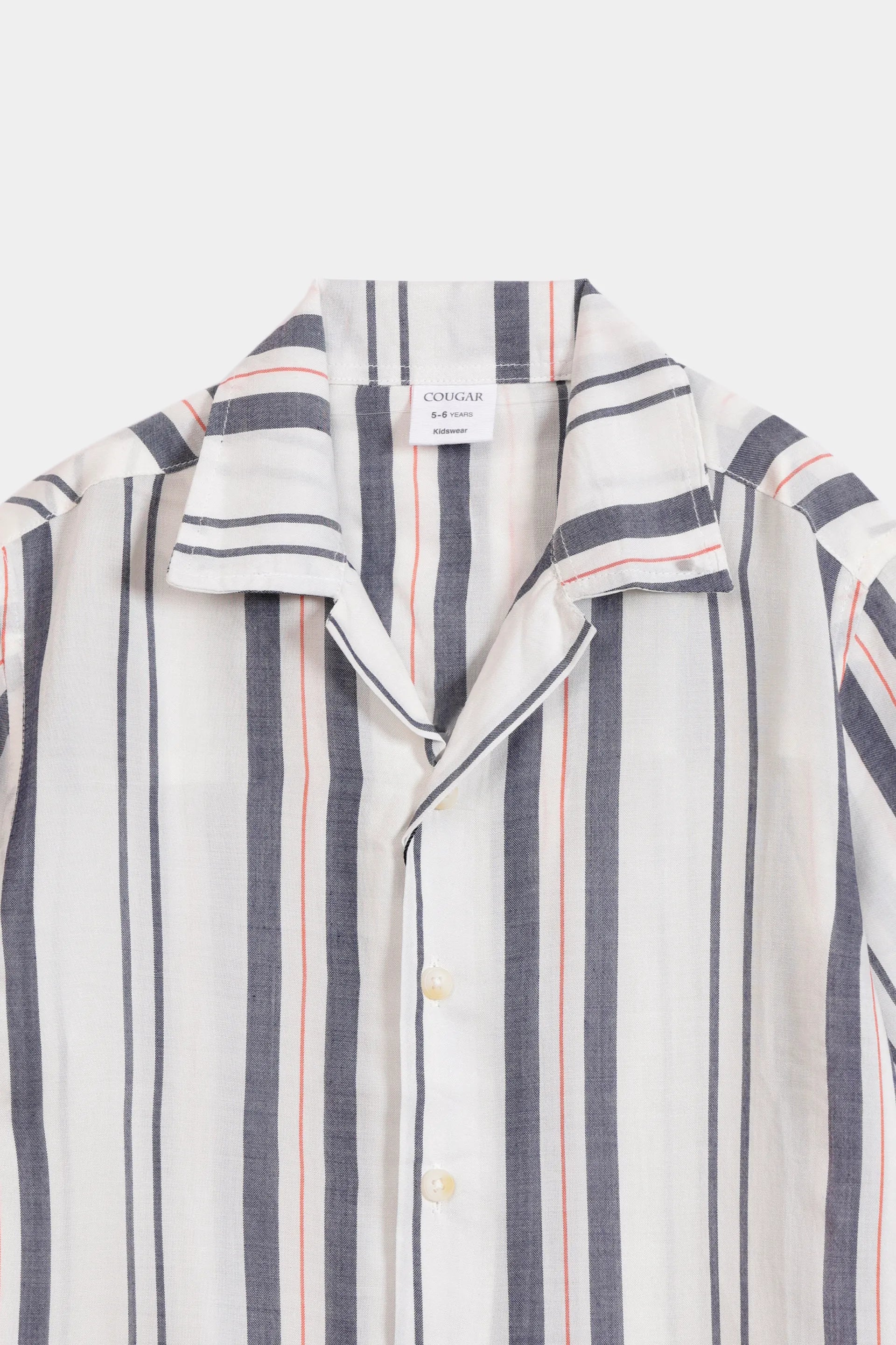 Resort Collar Striped Shirt - Cougar Clothing
