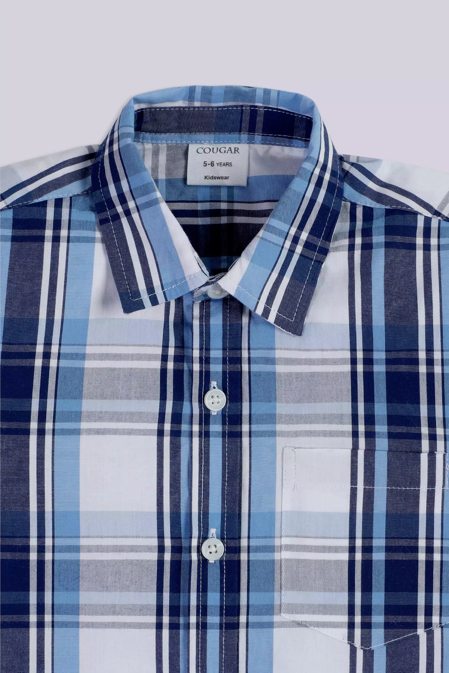 Check Shirt With Patch Pocket - Cougar Clothing