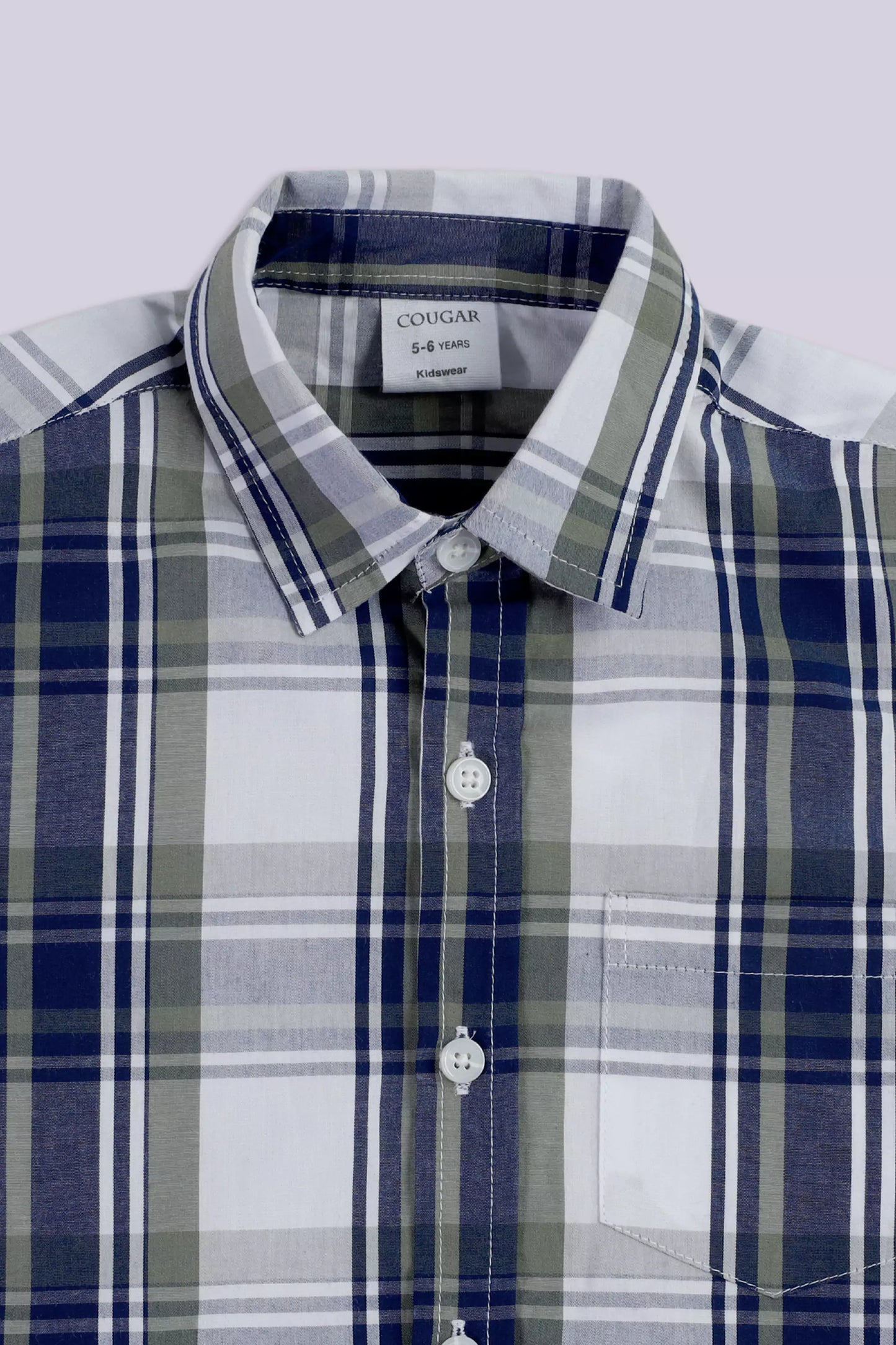 Check Shirt With Patch Pocket - Cougar Clothing