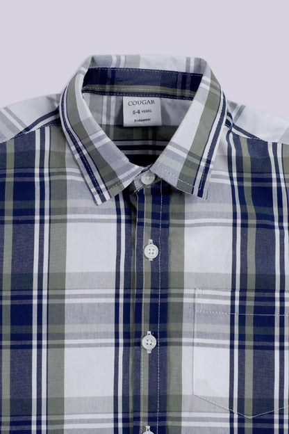 Check Shirt With Patch Pocket - Cougar Clothing