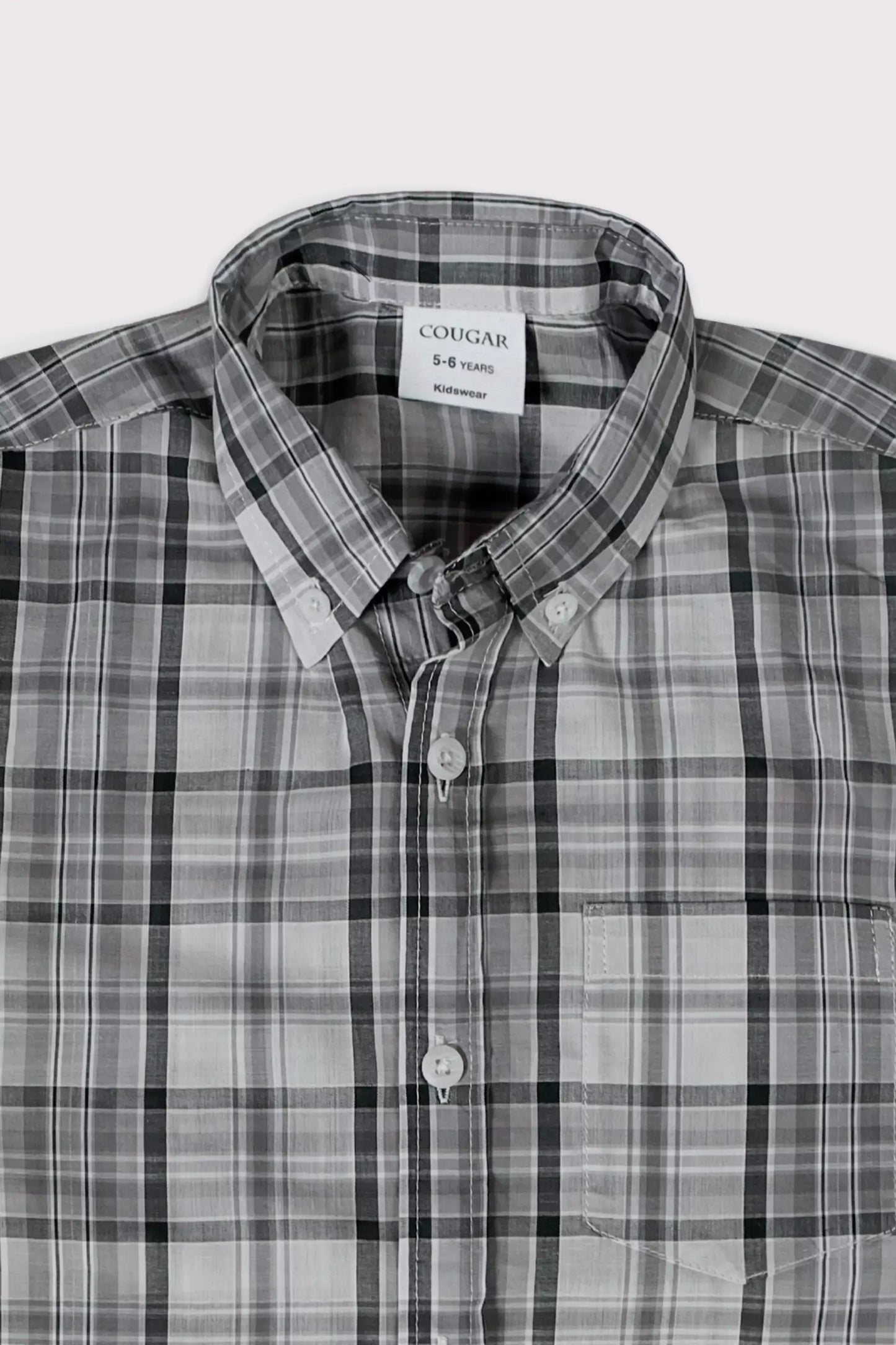 Button-Down Checkered Shirt - Cougar Clothing