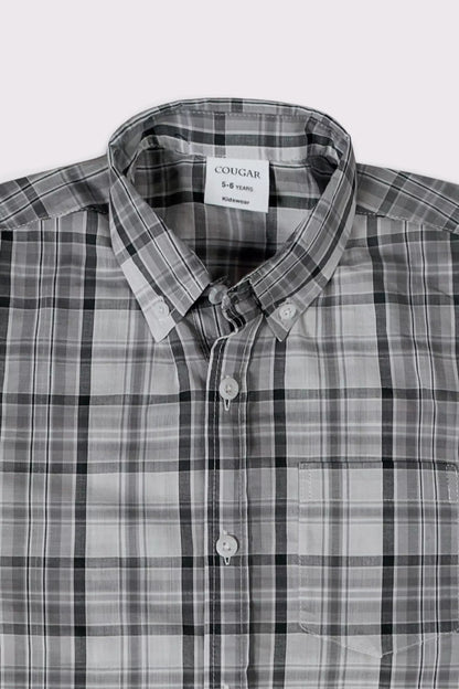 Button-Down Checkered Shirt - Cougar Clothing