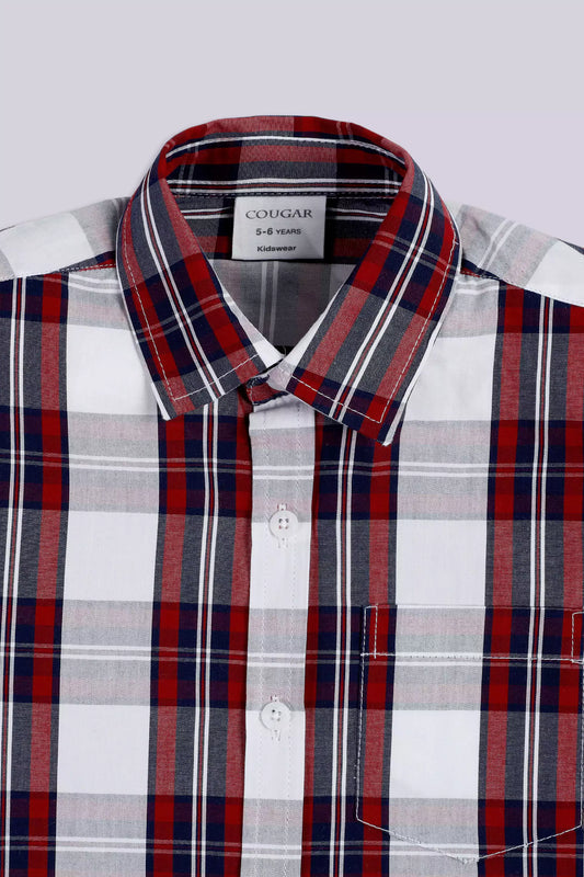 Checkered Shirt With Patch Pocket - Cougar Clothing