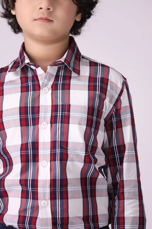Checkered Shirt With Patch Pocket - Cougar Clothing