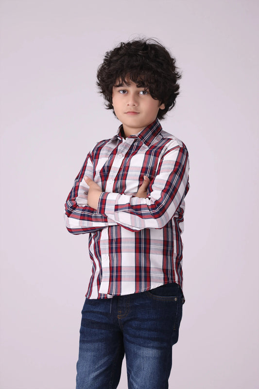 Checkered Shirt With Patch Pocket - Cougar Clothing