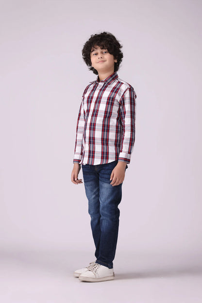 Checkered Shirt With Patch Pocket - Cougar Clothing