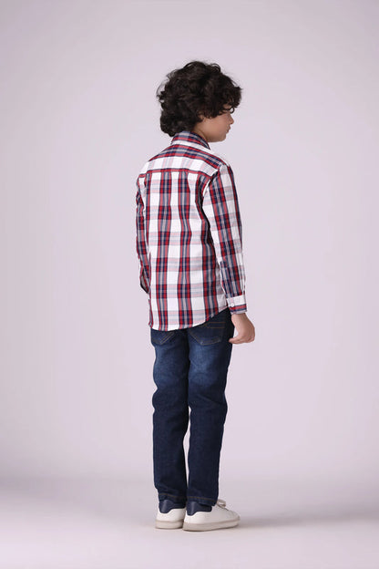 Checkered Shirt With Patch Pocket - Cougar Clothing