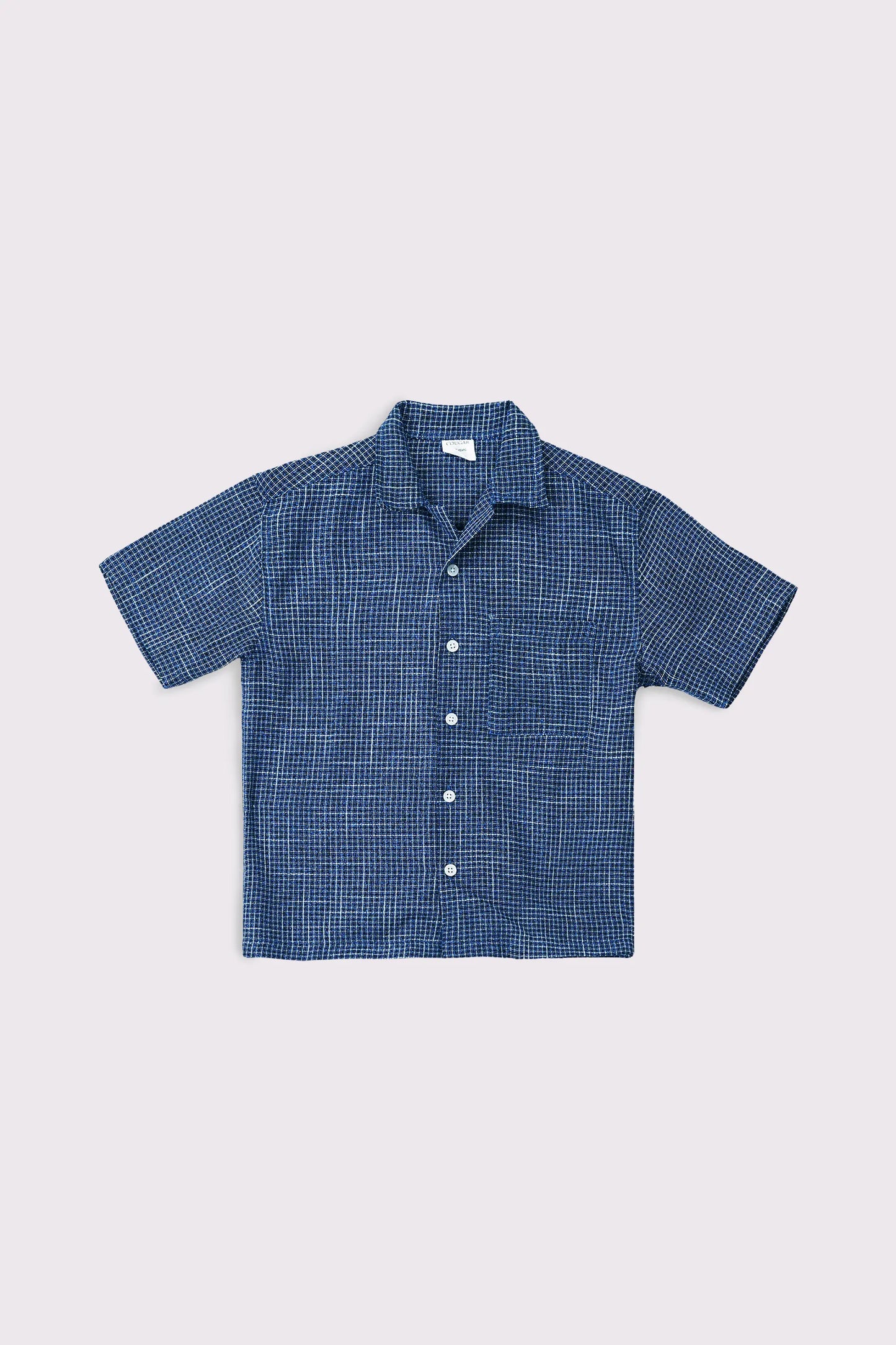 Textured Shirt With Mini-Check - Cougar Clothing