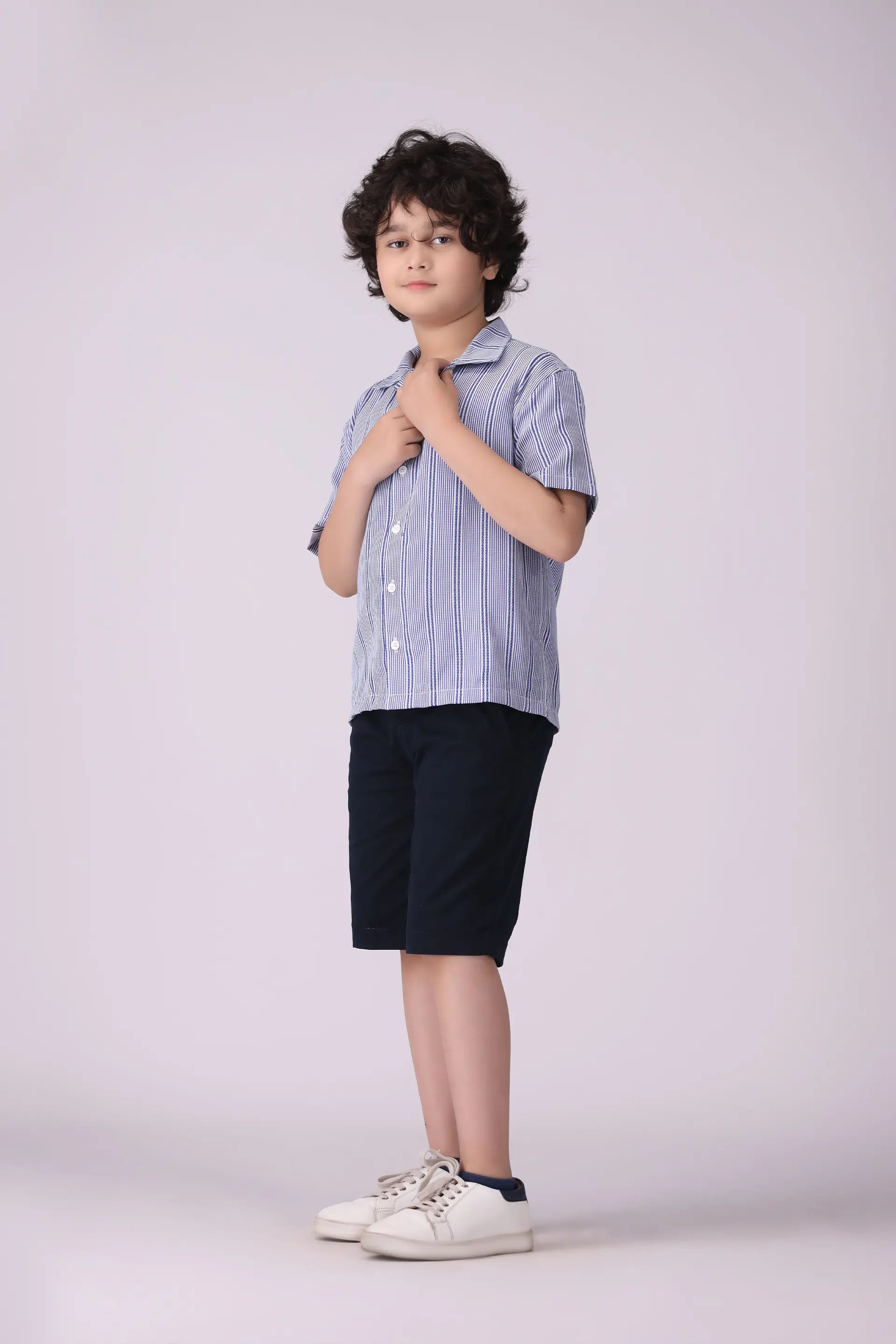 Resort Collar Striped Shirt - Cougar Clothing