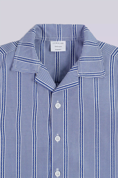 Resort Collar Striped Shirt - Cougar Clothing