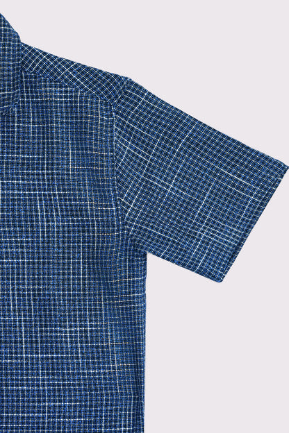 Textured Shirt With Mini-Check - Cougar Clothing