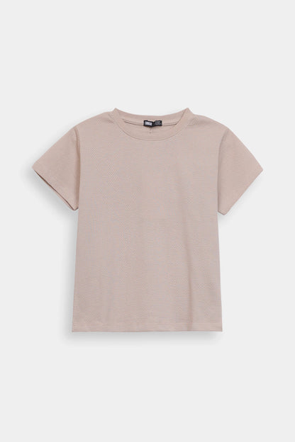 Popcorn Knit T-Shirt - Cougar Clothing