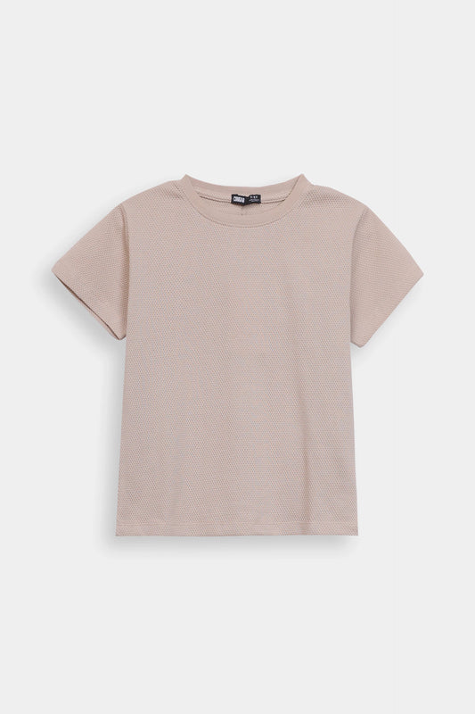 Popcorn Knit T-Shirt - Cougar Clothing