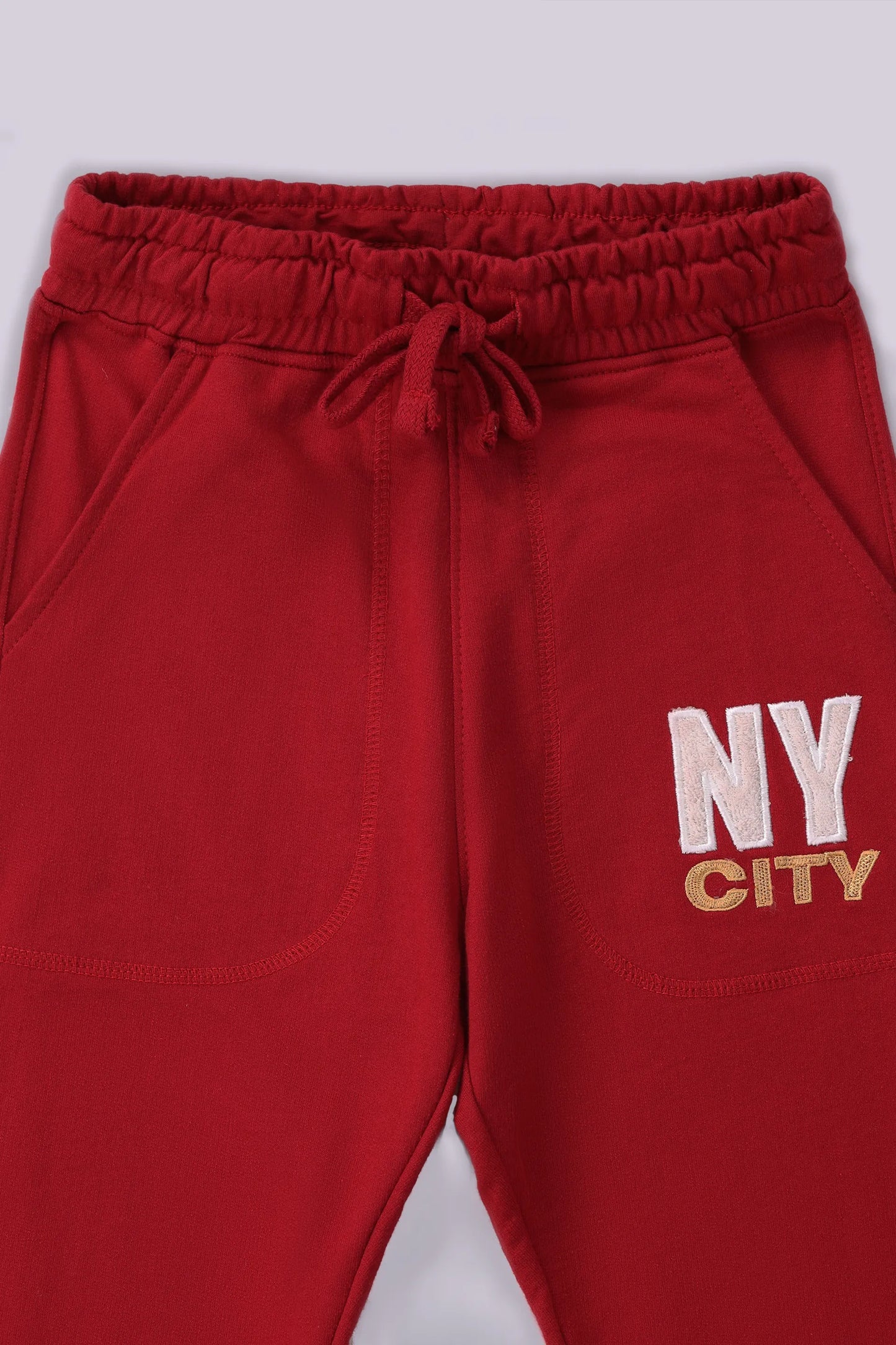 Jogger Pants With Applique Patches - Cougar Clothing