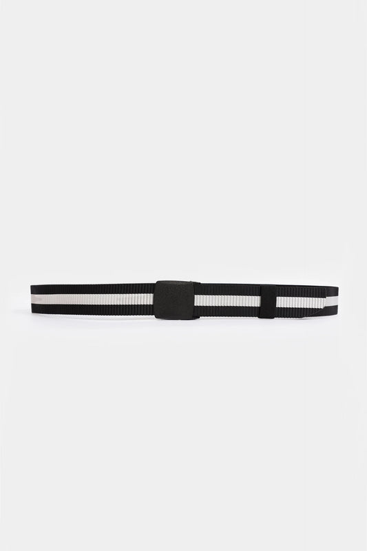 Contrast Striped Webbing Belt - Cougar Clothing
