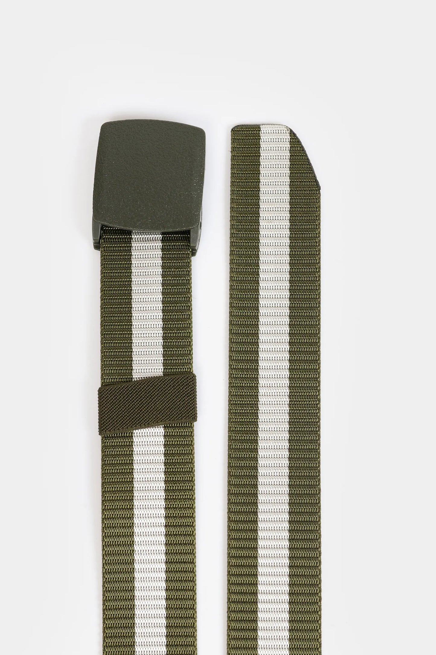 Contrast Striped Webbing Belt - Cougar Clothing