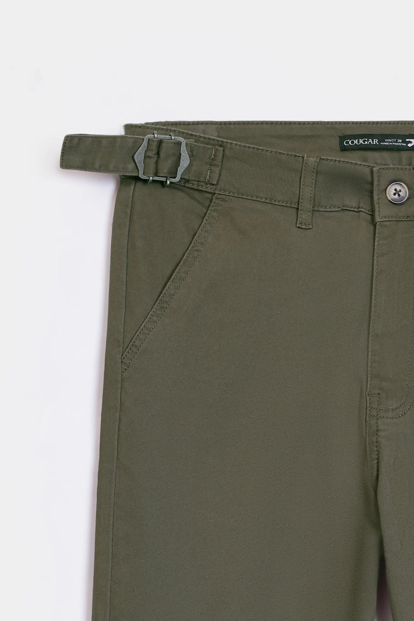 Adjustable Straight Chino Pants - Cougar Clothing