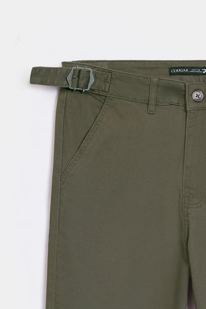 Adjustable Straight Chino Pants - Cougar Clothing