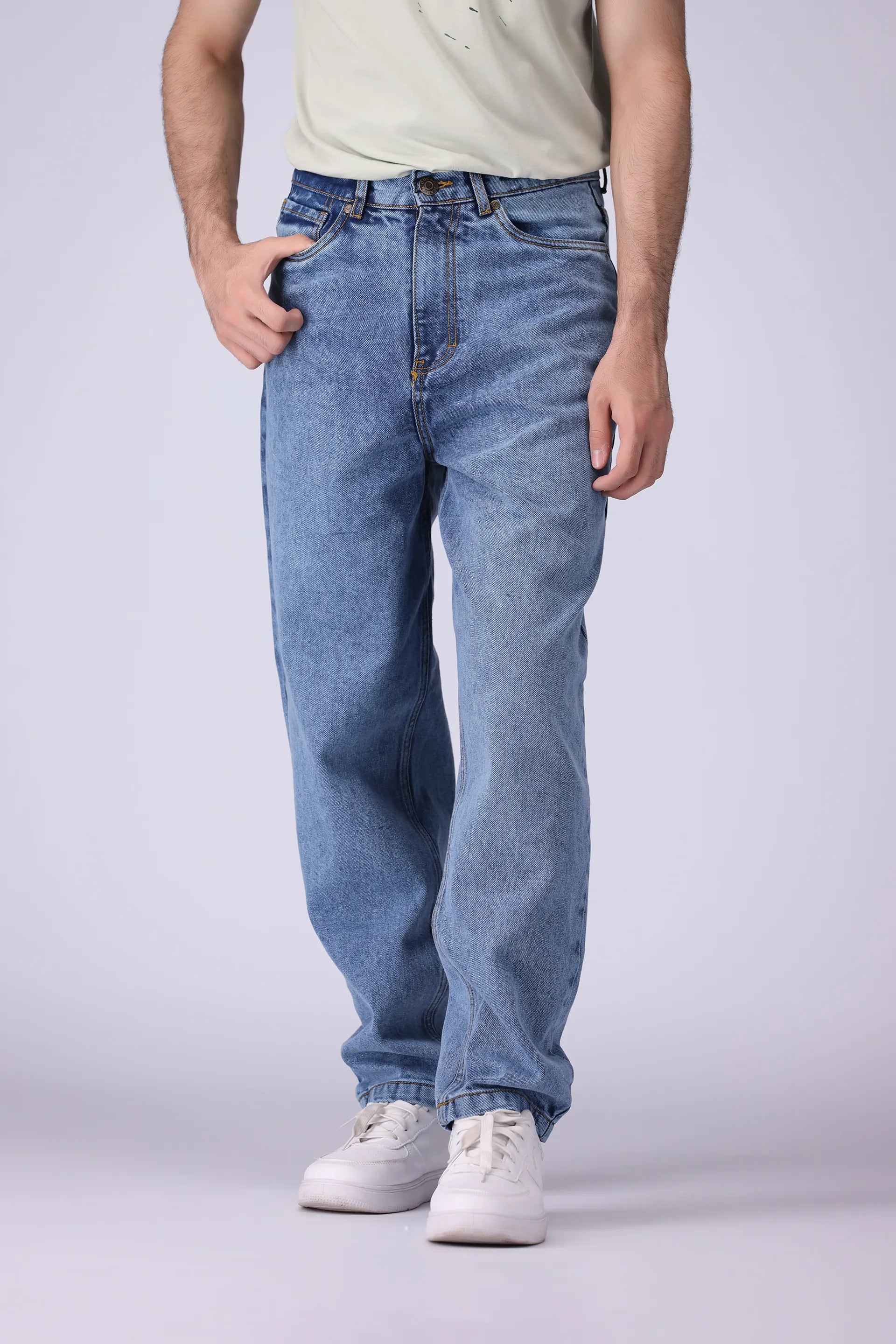 Wide Baggy Fit Jeans - Cougar Clothing