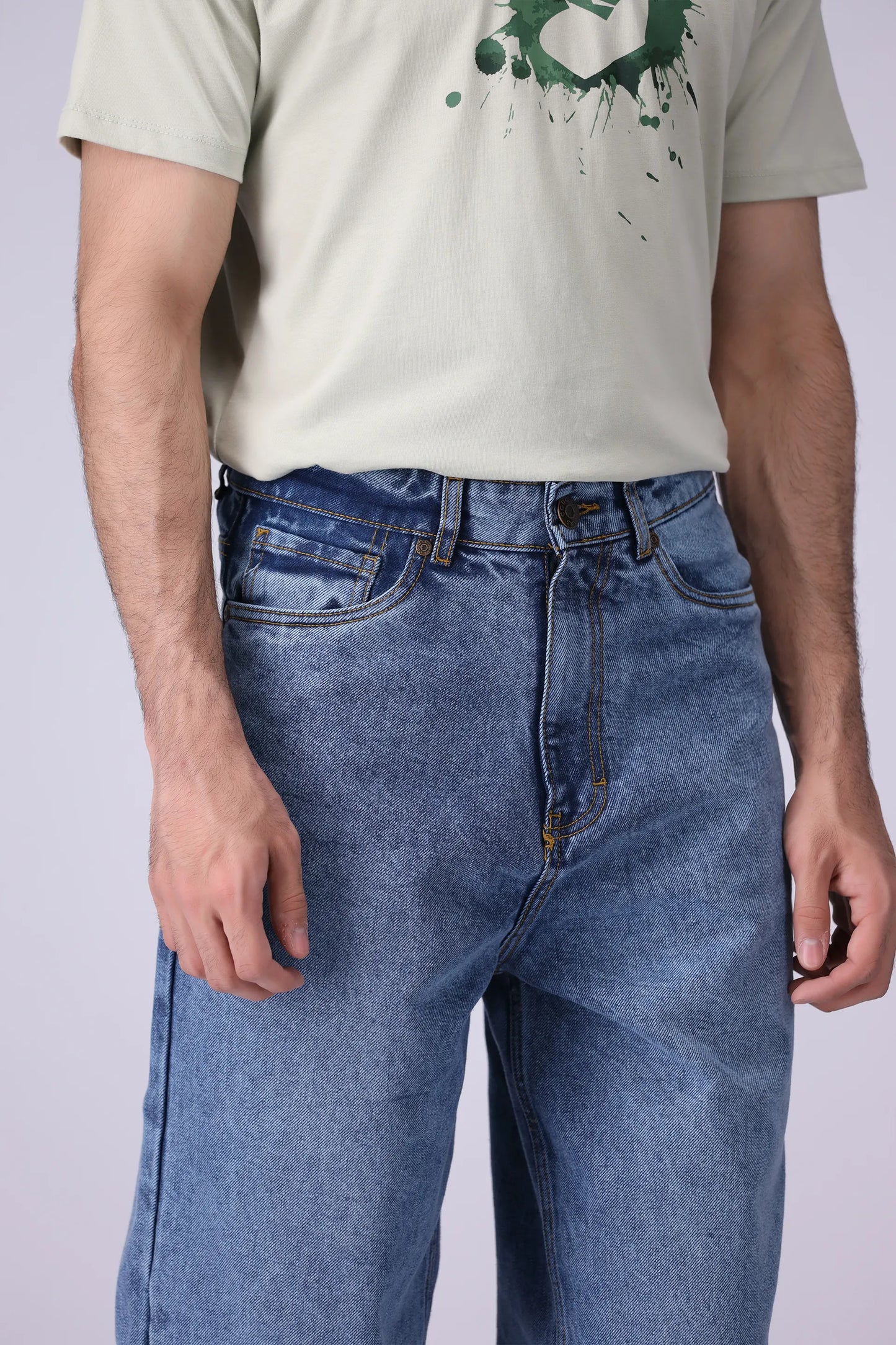 Wide Baggy Fit Jeans - Cougar Clothing