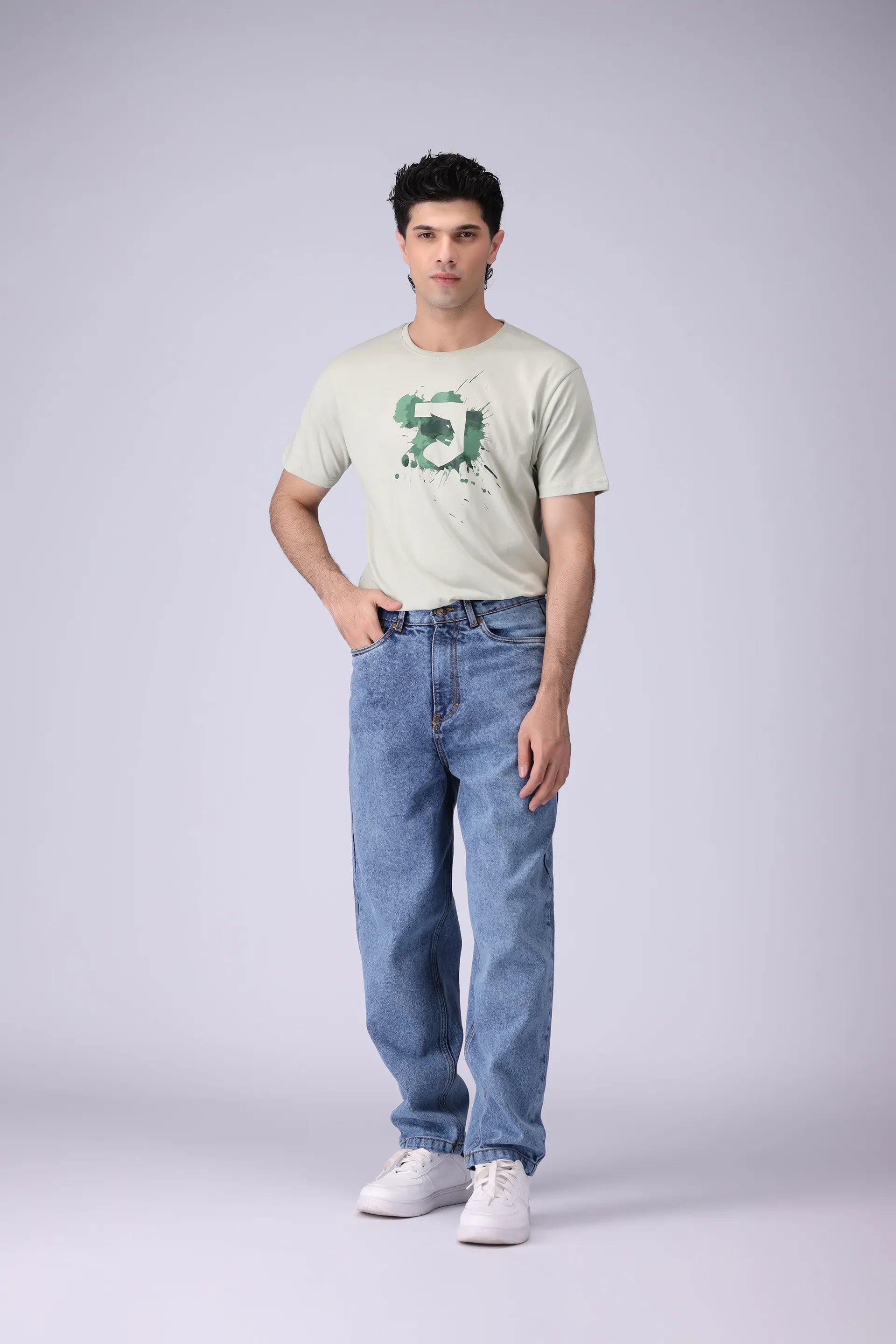 Wide Baggy Fit Jeans - Cougar Clothing