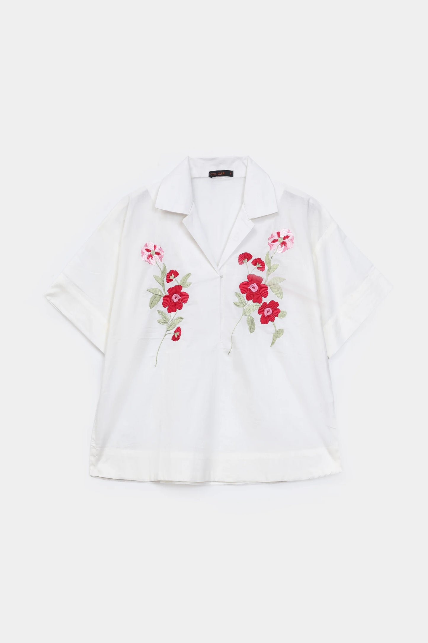 Floral Embroidered Top - Cougar Clothing