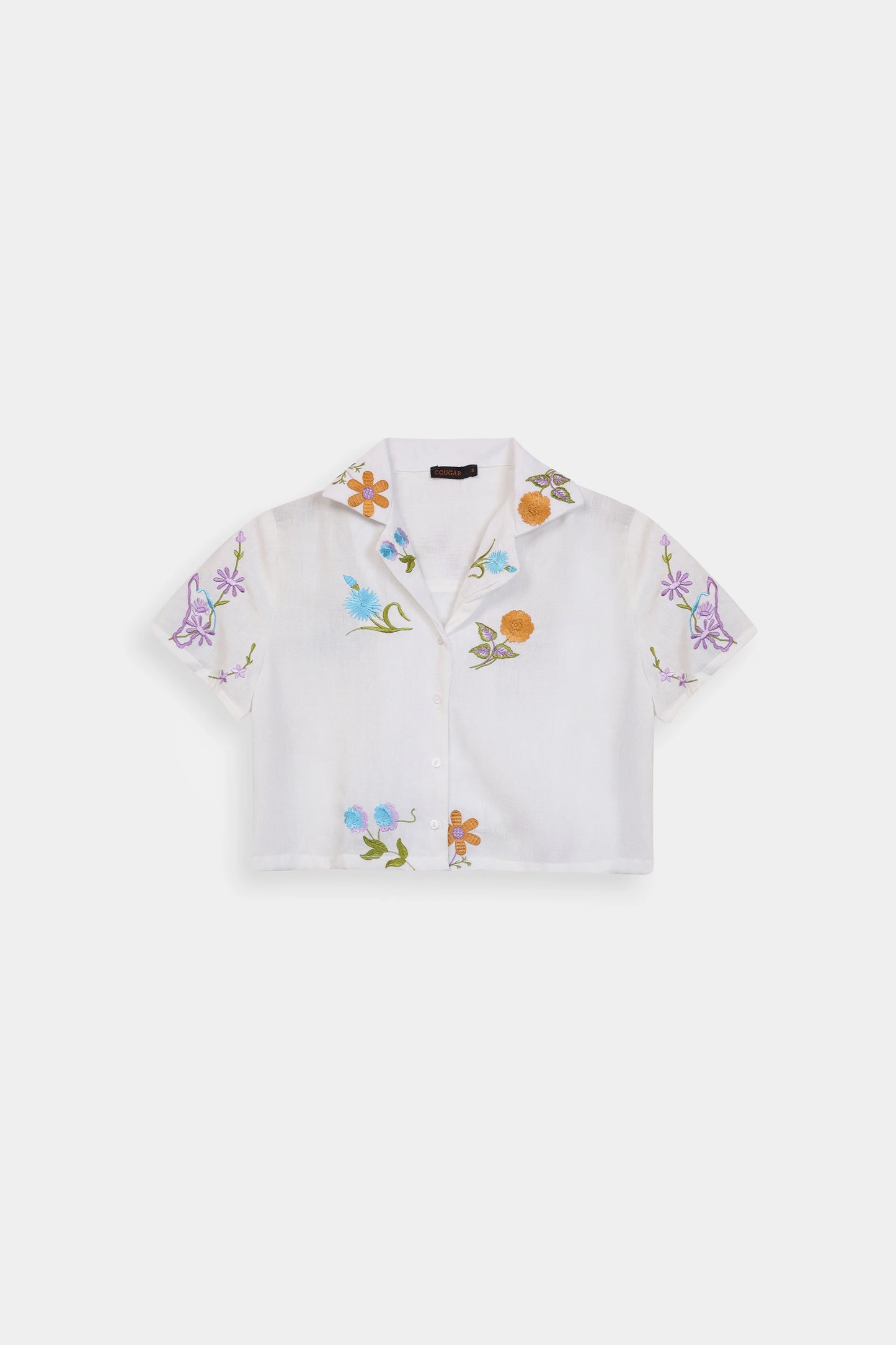 Floral Embroidered Shirt - Cougar Clothing