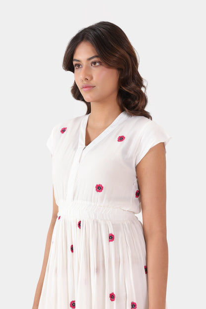Georgette Embroidered Dress - Cougar Clothing