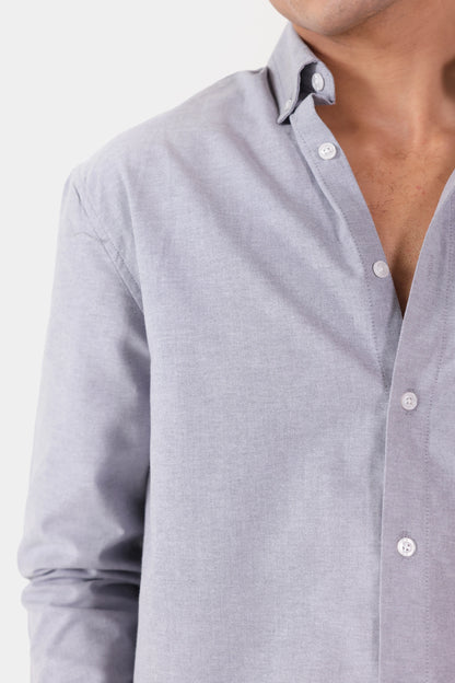 Chambray Button-Down Shirt - Cougar Clothing