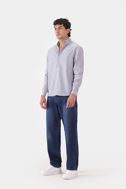 Chambray Button-Down Shirt - Cougar Clothing
