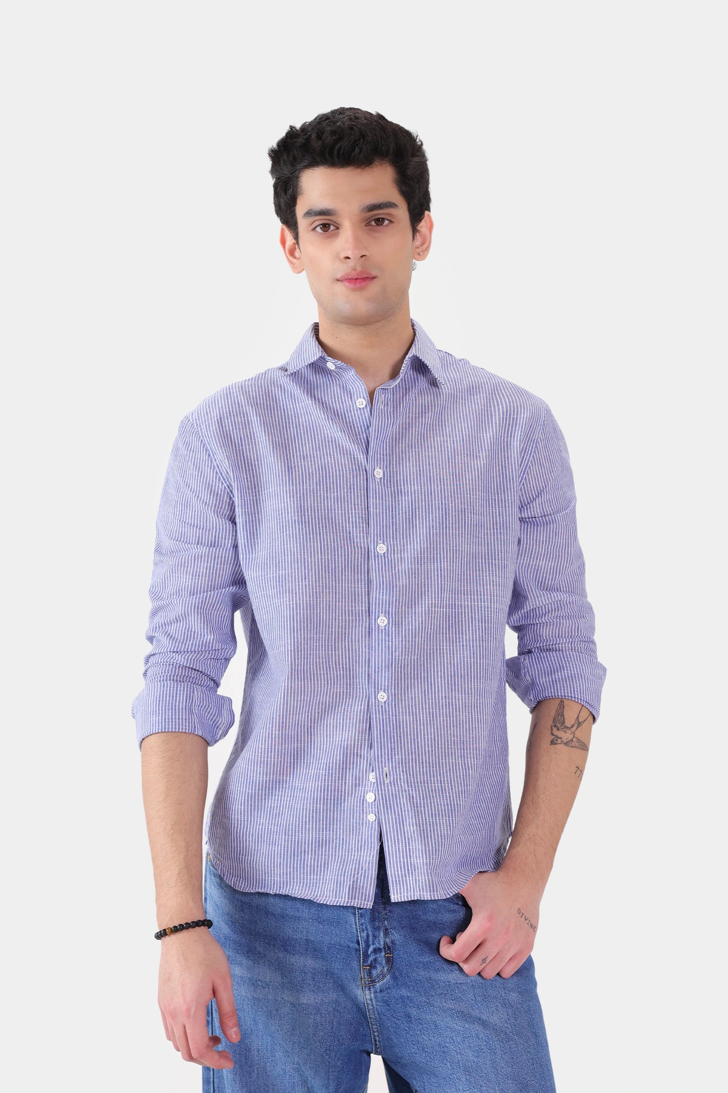 Cotton Striped Shirt - Cougar Clothing