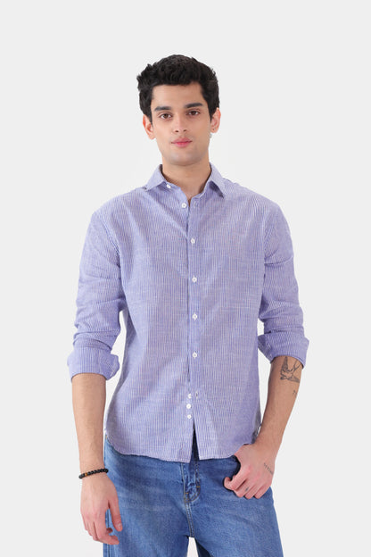 Cotton Striped Shirt - Cougar Clothing