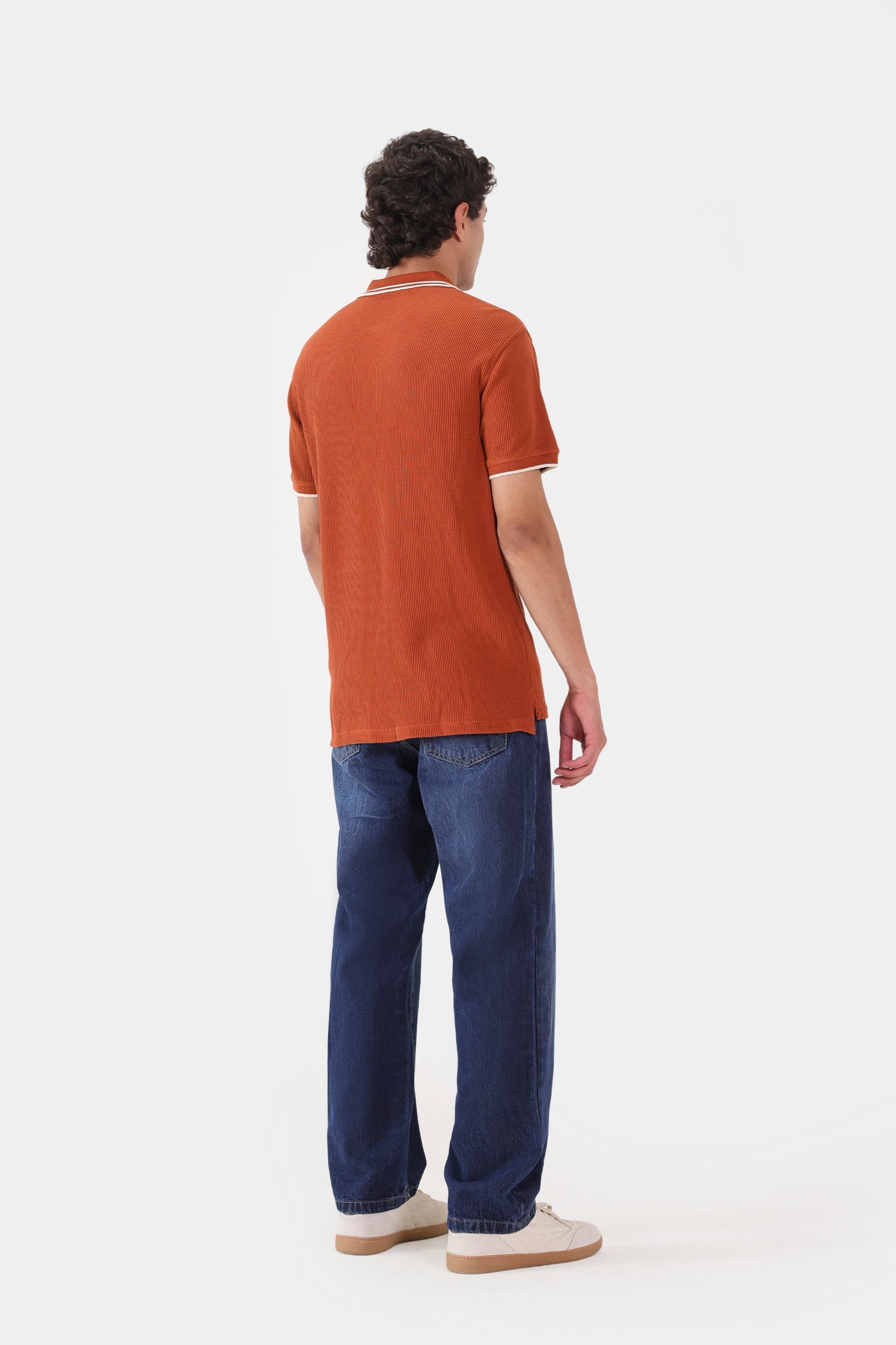 Waffle Knit Polo - Cougar Clothing