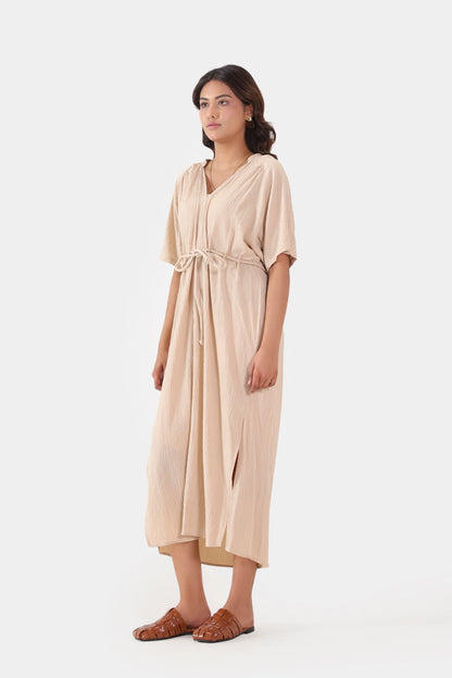 Crushed Midi Dress - Cougar Clothing