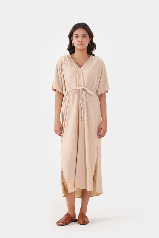 Crushed Midi Dress - Cougar Clothing