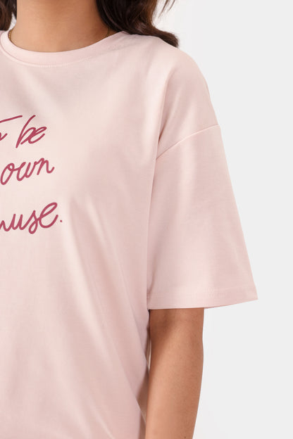 Text Printed T-Shirt - Cougar Clothing