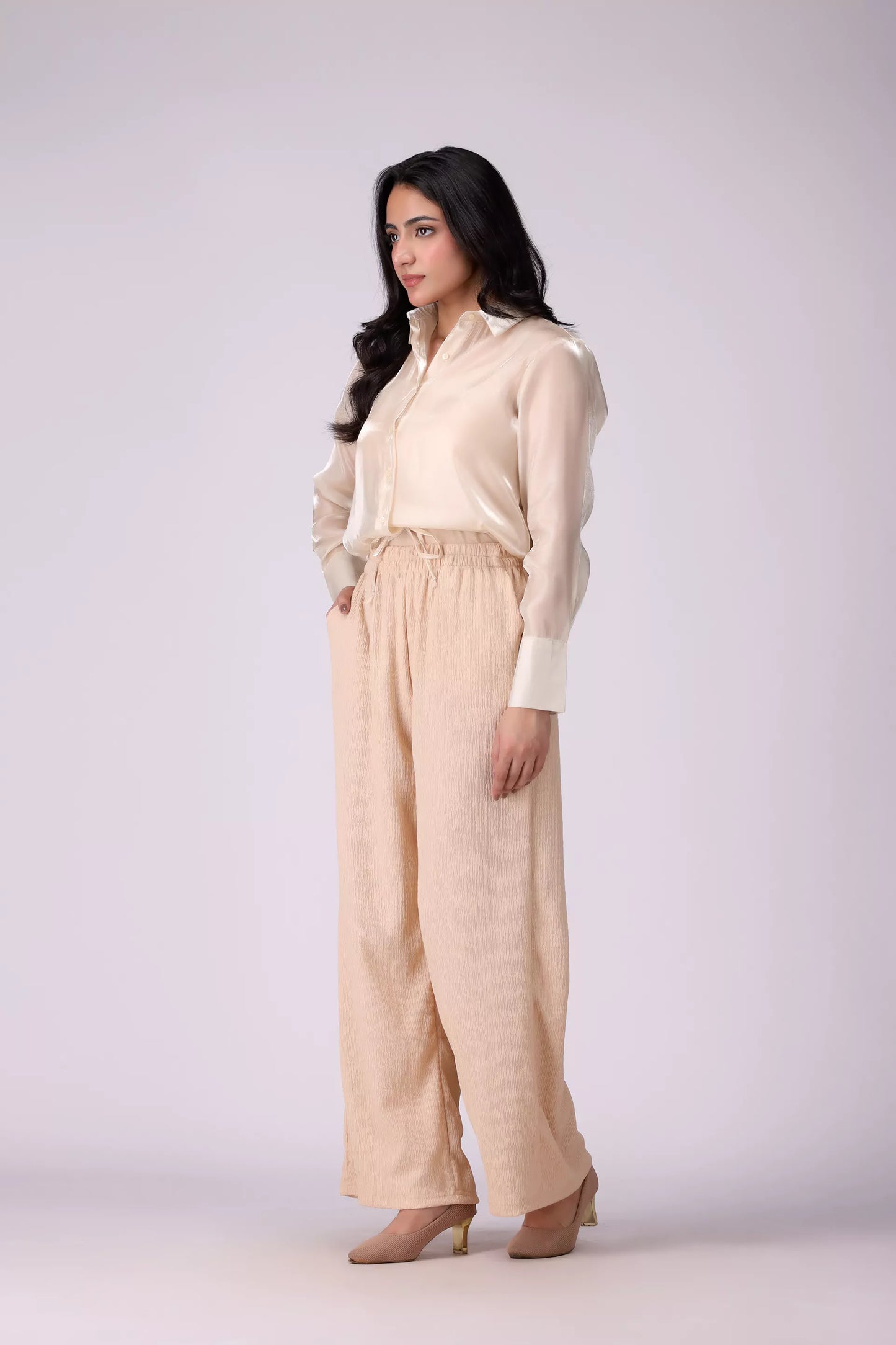 Shimmer Organza Chiffon Shirt - Cougar Clothing
