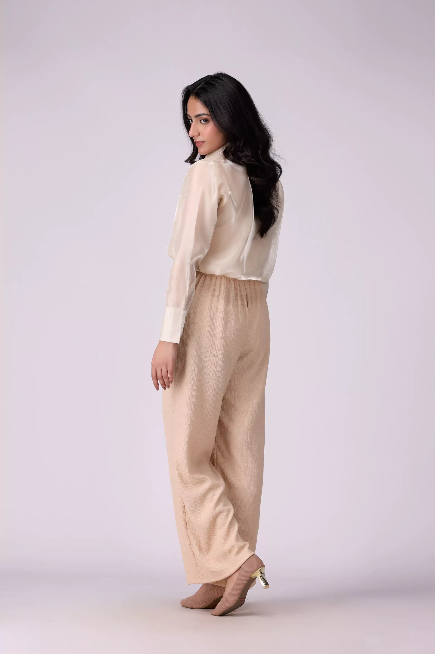 Shimmer Organza Chiffon Shirt - Cougar Clothing