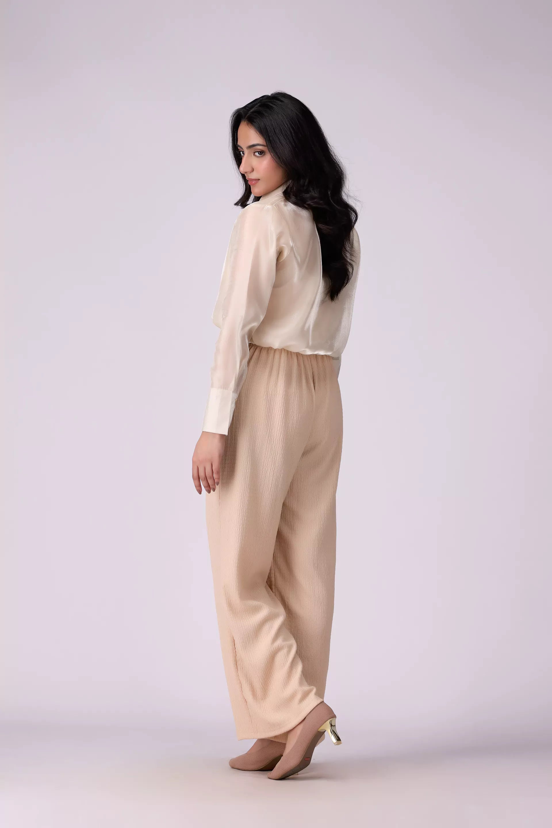 Shimmer Organza Chiffon Shirt - Cougar Clothing
